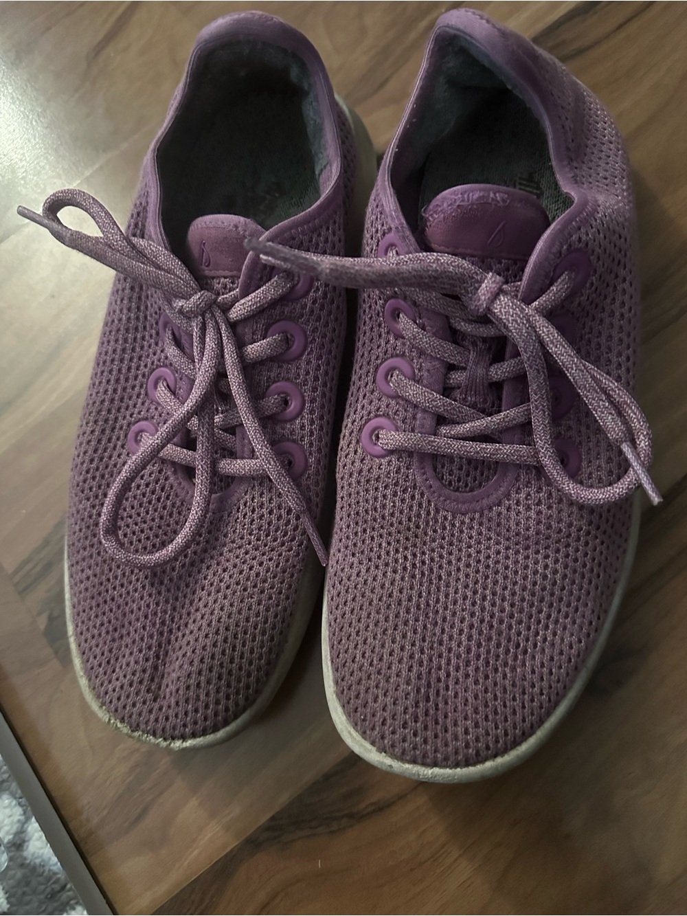 allbirds Women's Knit Lace-Up Sneakers in Plum